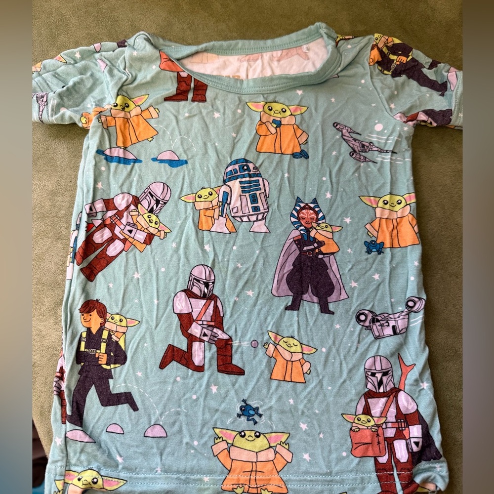 Little Sleepies Grogu and friends sleep shirt